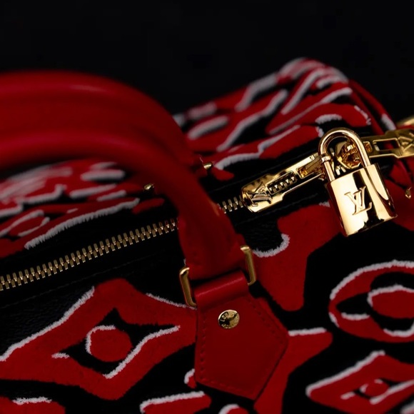 RARE Red Speedy Louis Vuitton - Picture 3 of 15